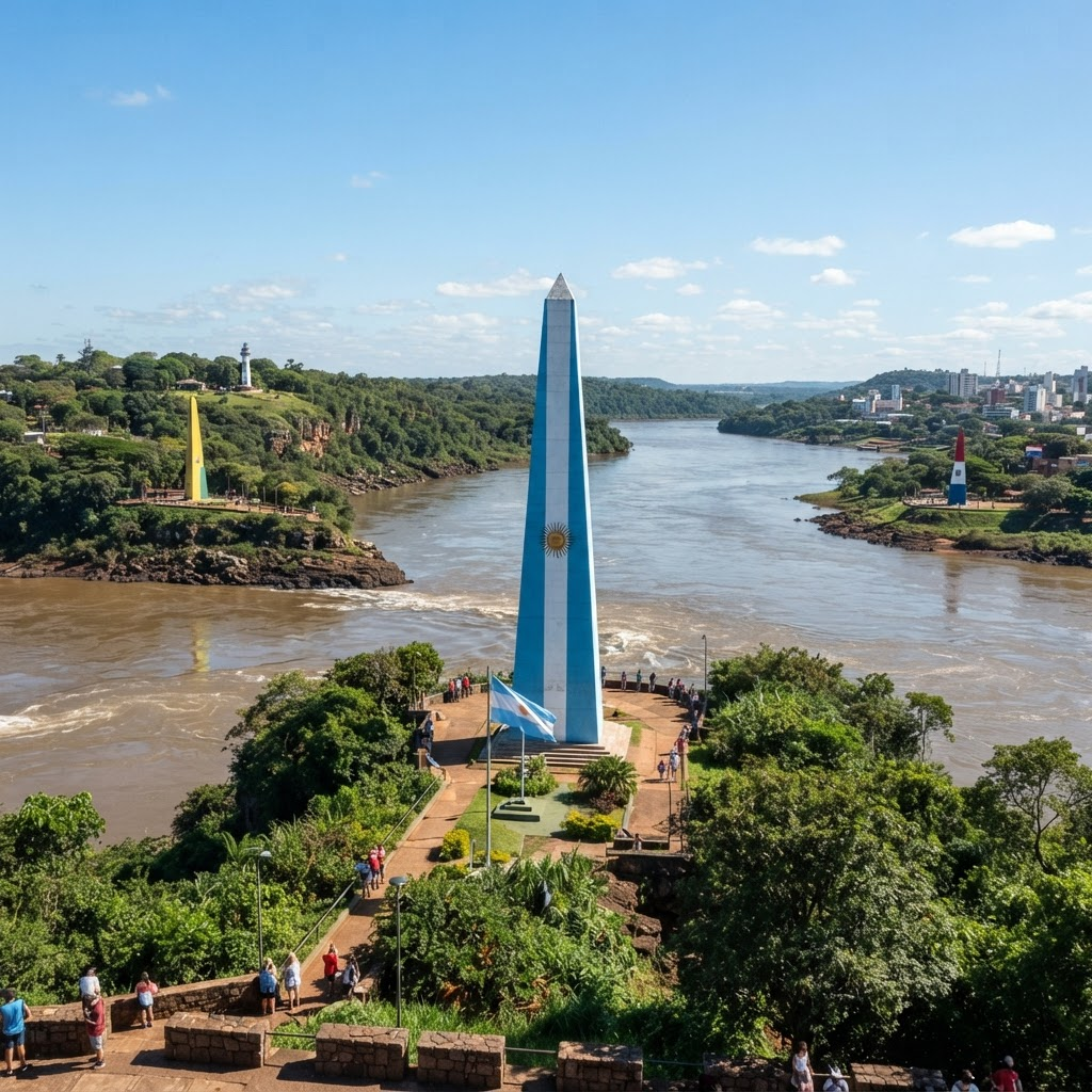 Hito de las Tres Fronteras en Puerto Iguazú